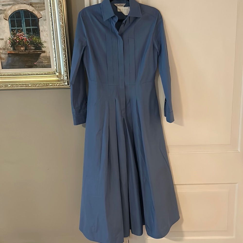 MaxMara Hangar Poplin Dress New